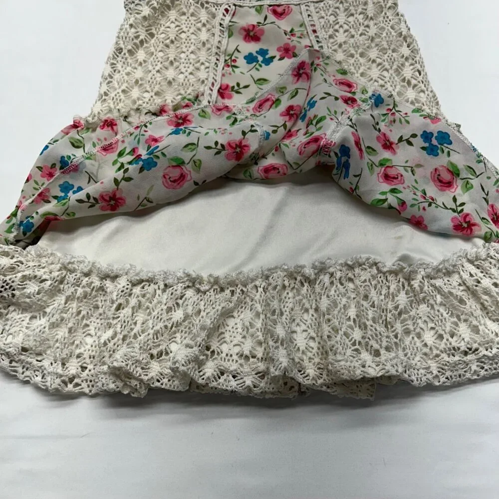 Juicy Couture Girls Dress 3T Floral Crochet